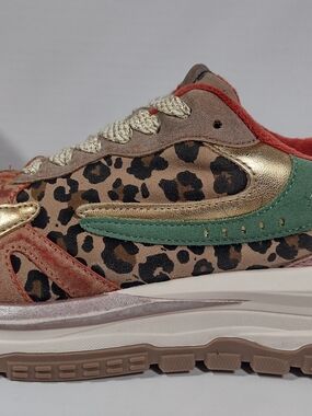Blowfish Malibu Leopard Print Multicolor Women's Sneaker - Green Accent
